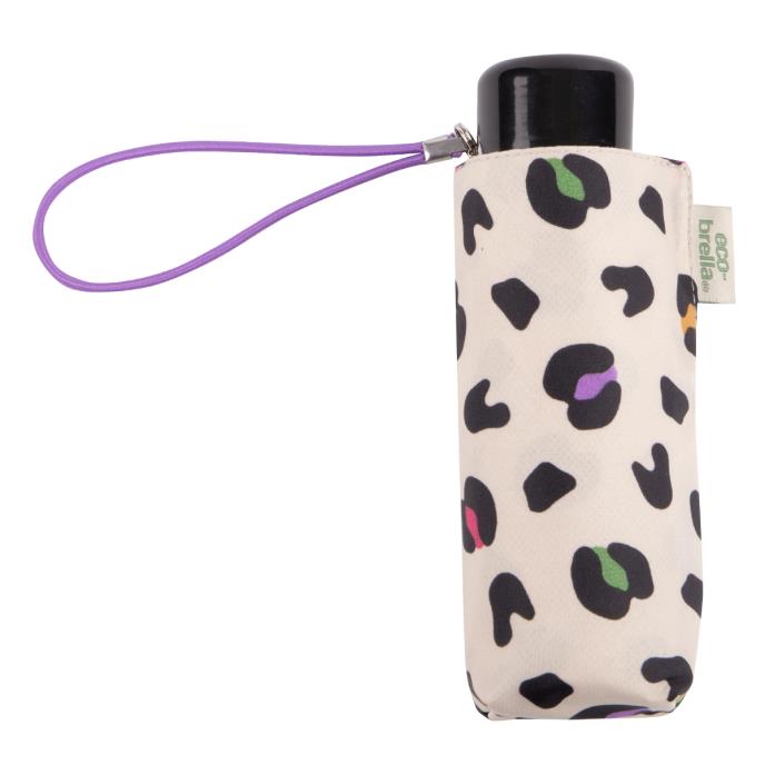 totes ® Compact Round Bright Animal Print Umbrella (5 Section) Extra Image 3